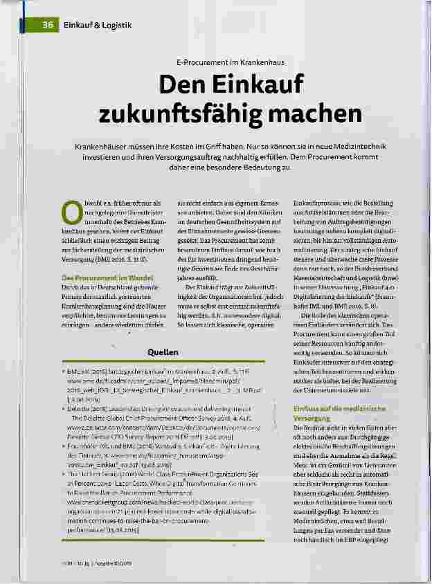 Vorschauseite 1: Den Einkauf zukunftsfähig machen