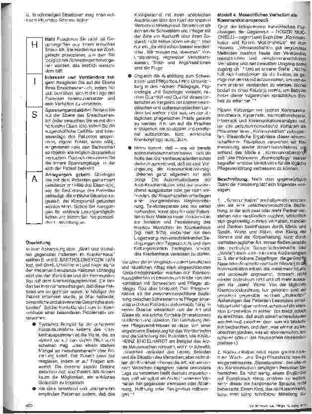 Vorschauseite 2: Modelle erzieherischer Einflußnahme Teil 3 Pädagogische Aspekte der Krankenpflege 11. Folge