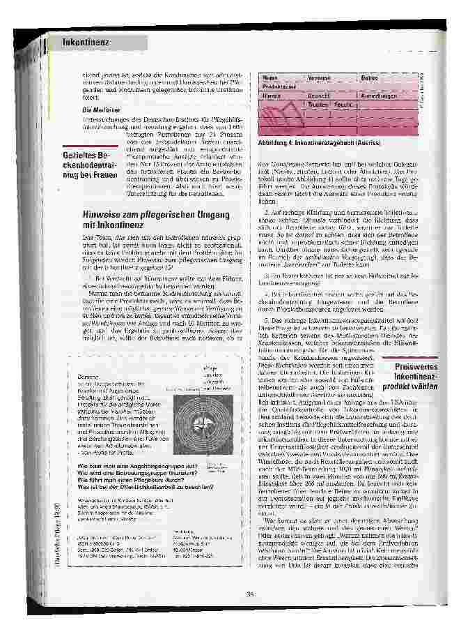 Vorschauseite 3: Probleme mit dem Problem Notwendige Hilfen zum Umgang mit Inkontinenz-Betroffenen