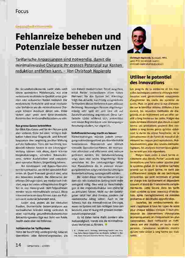 Vorschauseite 1: Fehlanreize beheben und Potenziale besser nutzen