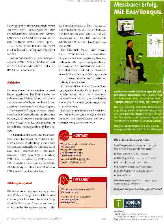Vorschauseite 2: PNF - Propriozeptive Neuromuskuläre Fazilitation