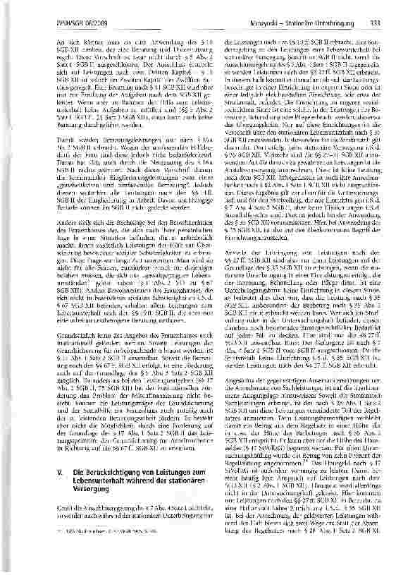 Vorschauseite 6: Stationäre Unterbringung - Leistungsrechtliche Konsequenzen und Anrechnung von Einkommen