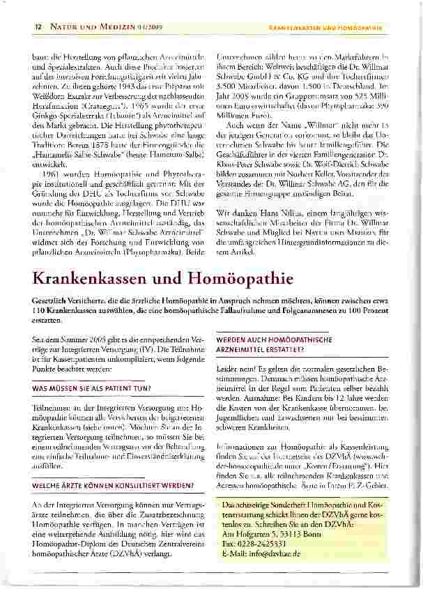 Vorschauseite 3: Pioniere der Homöopathie: Die Firma Schwabe