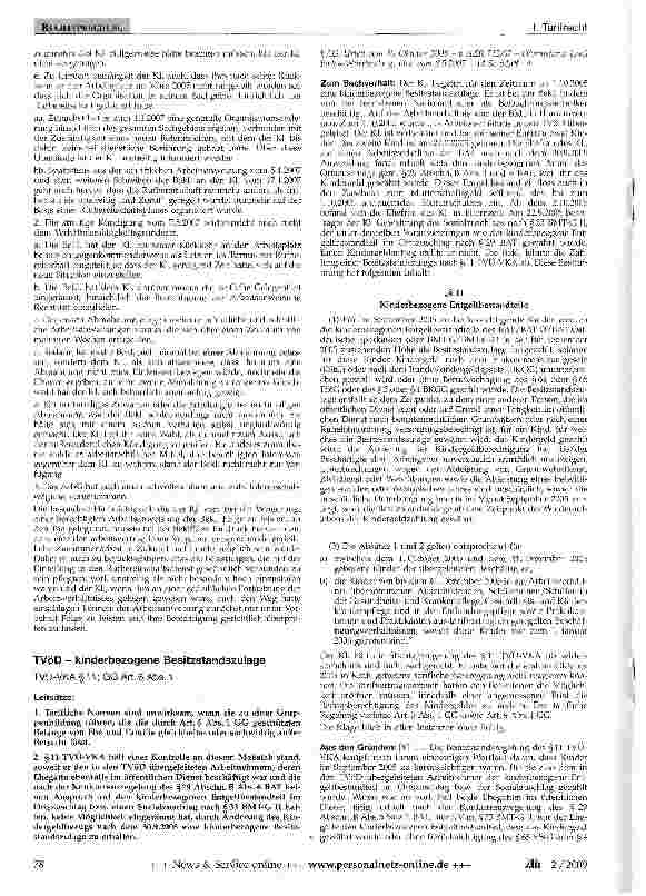 Vorschauseite 2: Verpflichtung zu Rufbereitschaft
