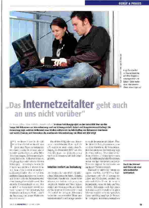 Vorschauseite 1: Internetzeitalter geht auch an uns nicht vorüber