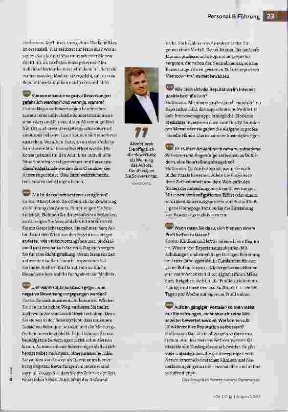 Vorschauseite 2: Reputation aktiv steuern