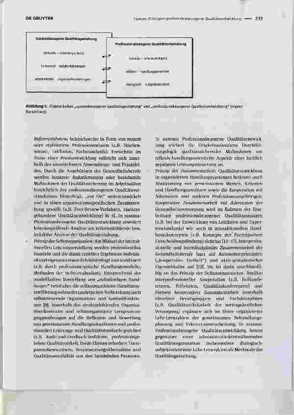 Vorschauseite 2: Prinzipien professionsbezogener Qualitätsentwicklung