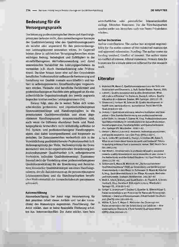 Vorschauseite 3: Prinzipien professionsbezogener Qualitätsentwicklung
