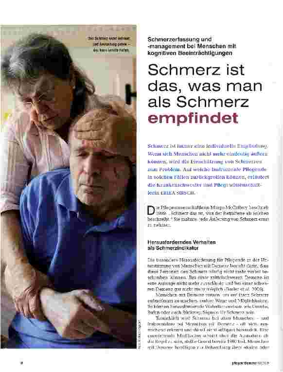 Vorschauseite 1: Schmerz ist das, was man als Schmerz empfindet