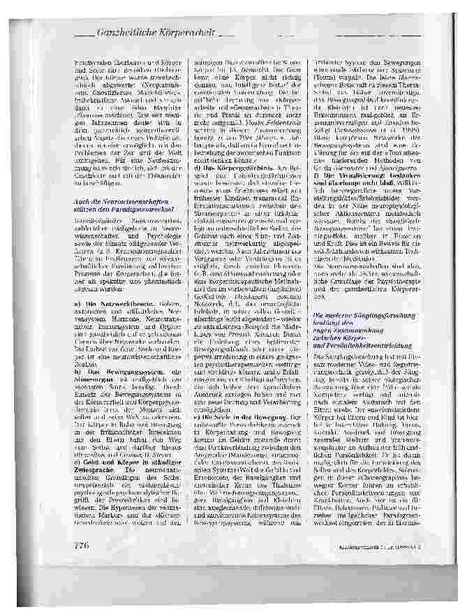Vorschauseite 3: Ganzheitliche Körperarbeit in der Physiotherapie als Beitrag zur Psychosomatischen Medizin