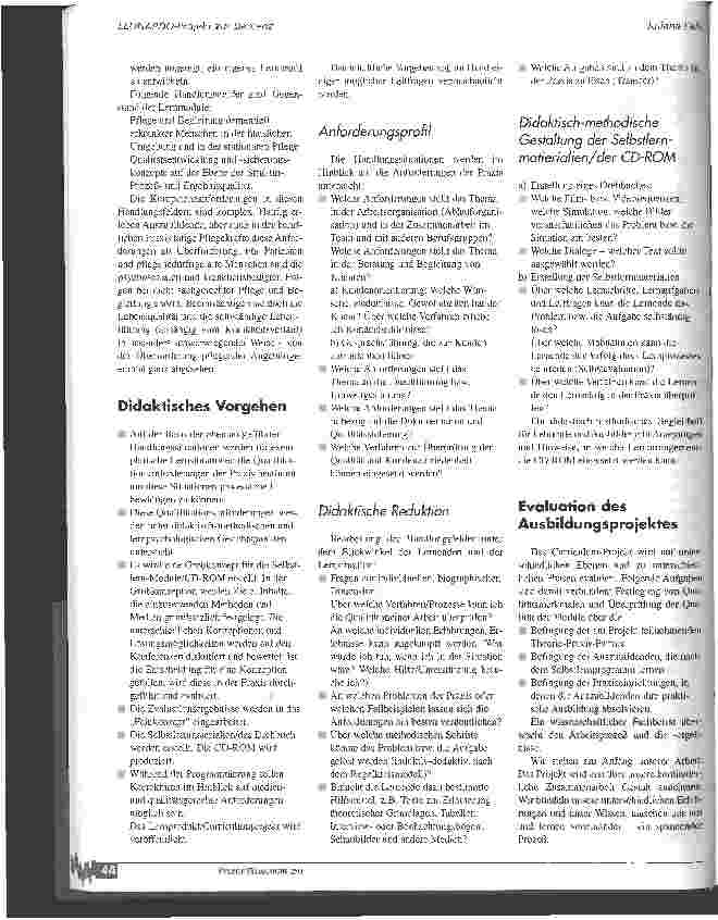 Vorschauseite 2: Ausbildung in den Gesundheitsund Sozialberufen am Beipiel Demenz Eine Schnittstellenproblematik zwischen Theorie und Praxis