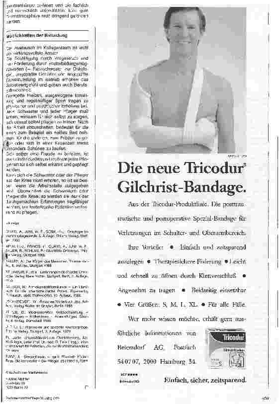 Vorschauseite 2: Onkologische Pflege 9. Folge (Schluß): Pflege in der Terminalphase