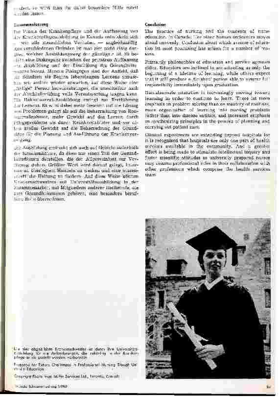 Vorschauseite 6: Die Universitätsausbildung für kanadische Krankenschwestern
