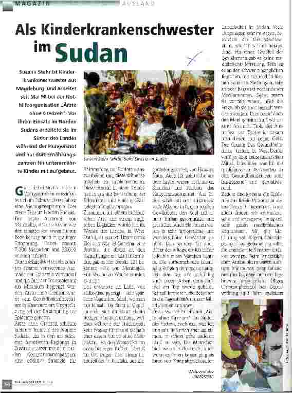 Vorschauseite 1: Als Kinderkrankenschwester im Sudan