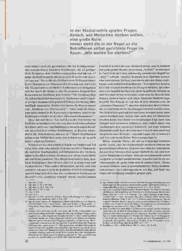 Vorschauseite 3: Narrative des guten Sterbens