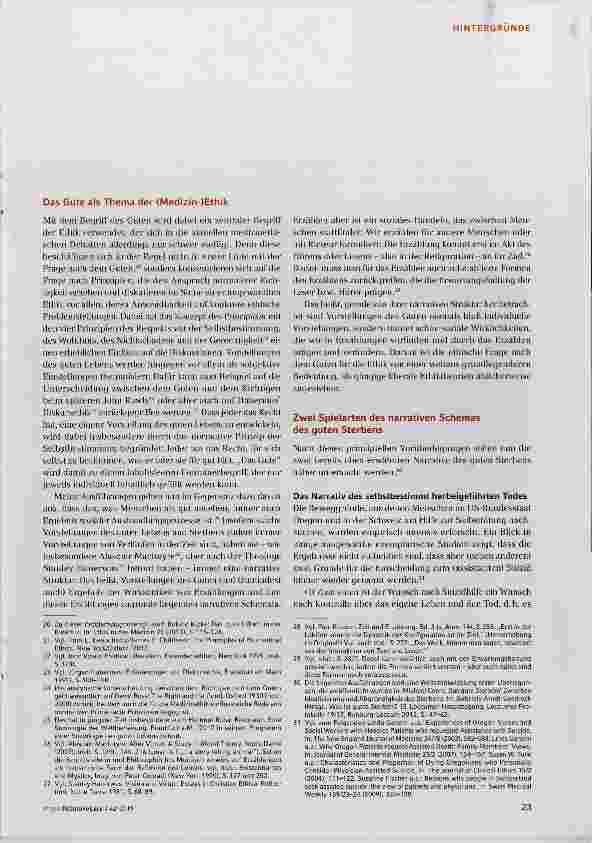 Vorschauseite 4: Narrative des guten Sterbens