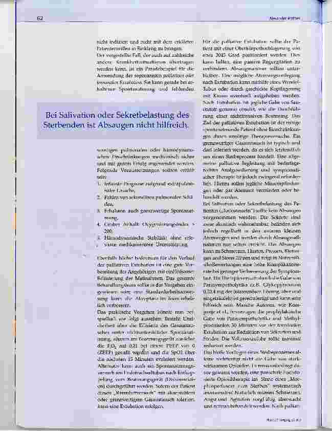 Vorschauseite 4: Die Durchführung und Beendigung der Beatmung in palliativen Situationen