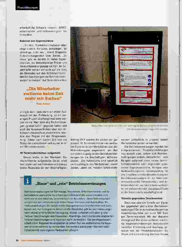 Vorschauseite 2: Checkpoint Betriebsanweisung