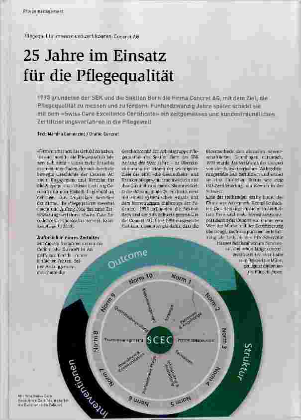 Vorschauseite 1: 25 Jahre im Einsatz für die Pflegequalität