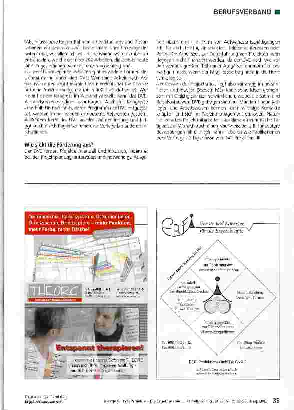 Vorschauseite 4: DVE-Projekte - Die Ergotherapie gemeinsam vorwärts bringen (Teil 1)