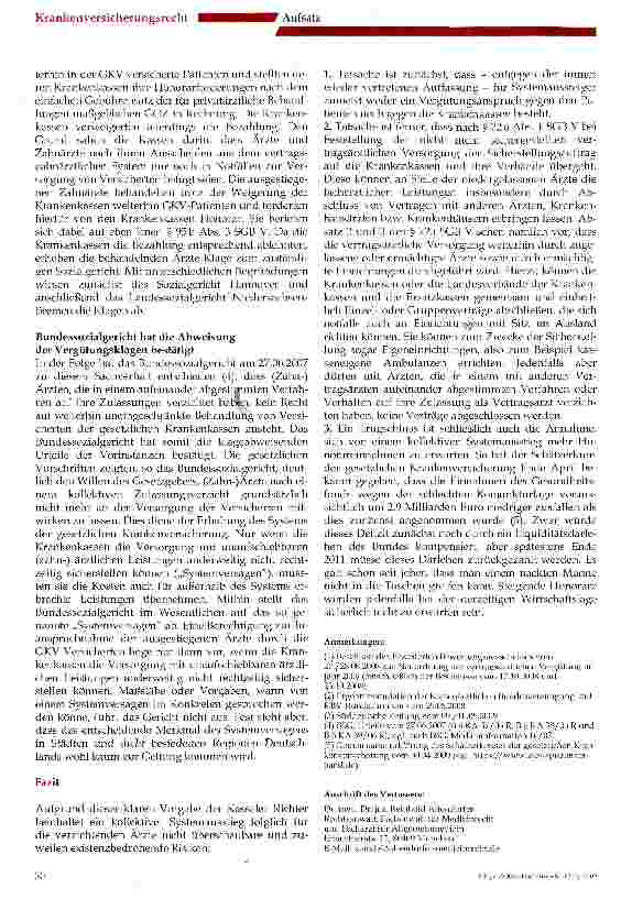 Vorschauseite 2: Der kollektive Zulassungsverzicht: Ein fataler Irrglaube an automatisch mehr Honorar