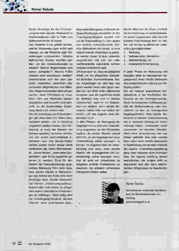 Vorschauseite 5: Besorgung von Angelegenheiten - Schutz und Unterstützung der Selbstbestimmung als Aufgabe der Betreuung