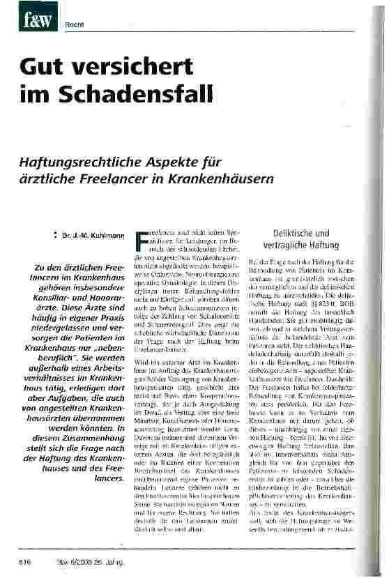 Vorschauseite 1: Gut versichert im Schadensfall