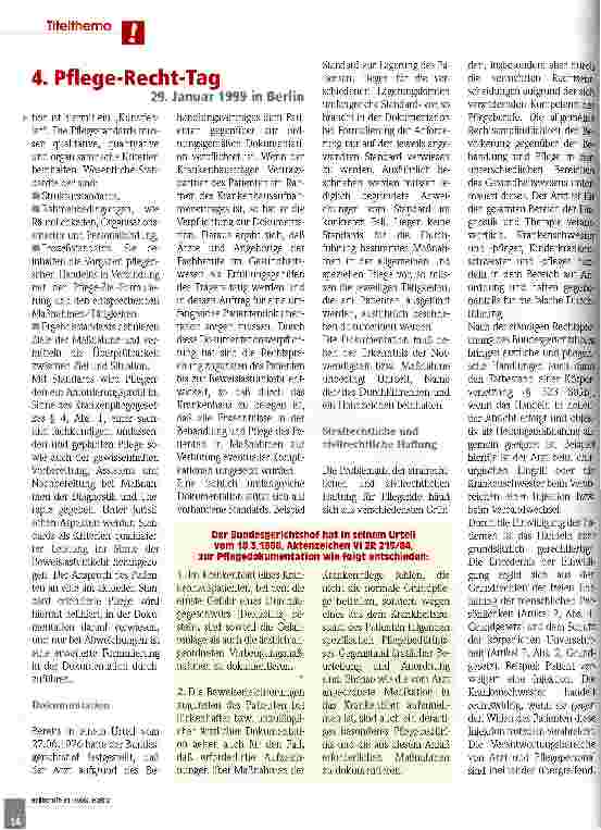 Vorschauseite 3: Pflege-Recht im Spiegel der Praxis Anforderungen, Möglichkeiten und Grenzen