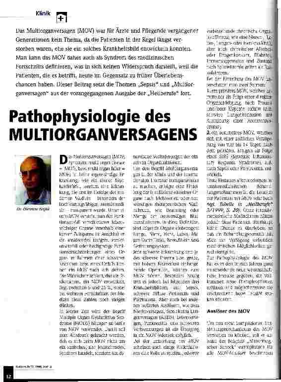 Vorschauseite 1: Pathophysiologie des Multiorganversagens