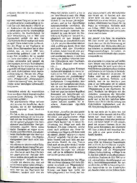 Vorschauseite 2: Gibt es ein Pflegemodell Abderhalden? Was sagt Abderhalden selbst dazu?