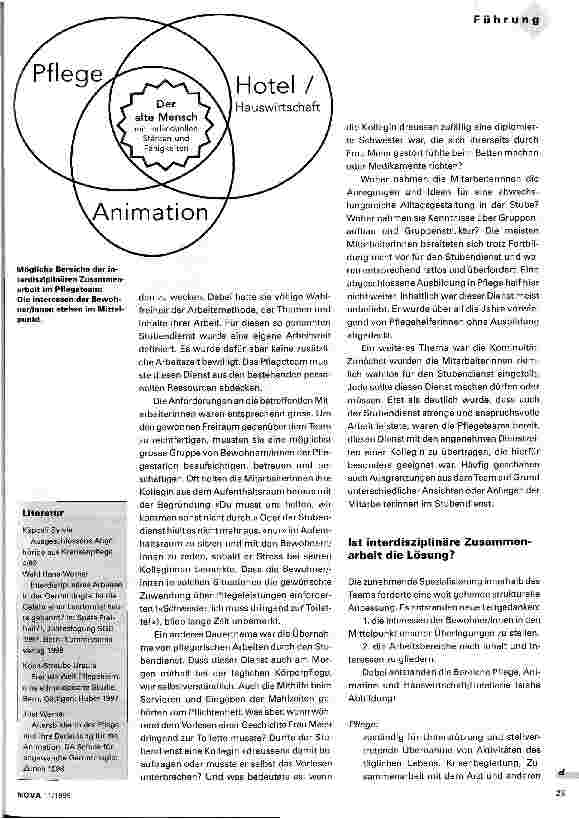 Vorschauseite 2: Interdisziplinäre Zusammenarbeit und Führung