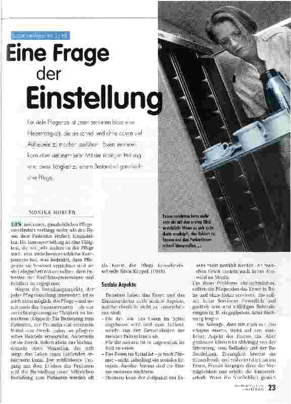 Vorschauseite 1: Eine Frage der Einstellung