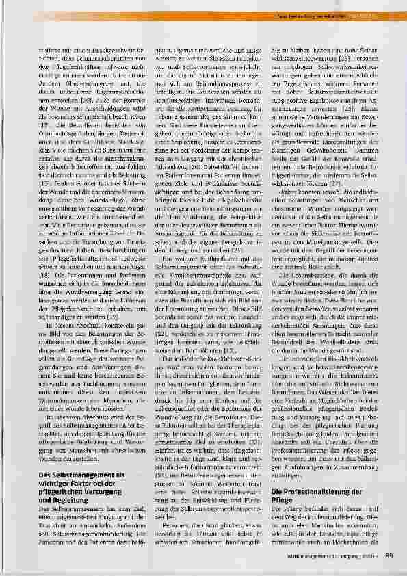 Vorschauseite 3: Die professionelle pflegerische Begleitung und Versorgung von Menschen mit chronischen Wunden: Anforderungen und Kernelemente
