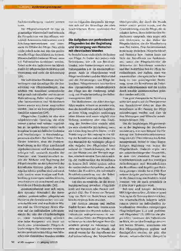 Vorschauseite 4: Die professionelle pflegerische Begleitung und Versorgung von Menschen mit chronischen Wunden: Anforderungen und Kernelemente