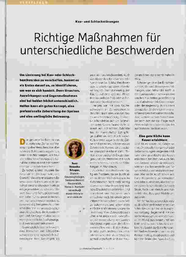 Vorschauseite 1: Richtige Maßnahmen für unterschiedliche Beschwerden