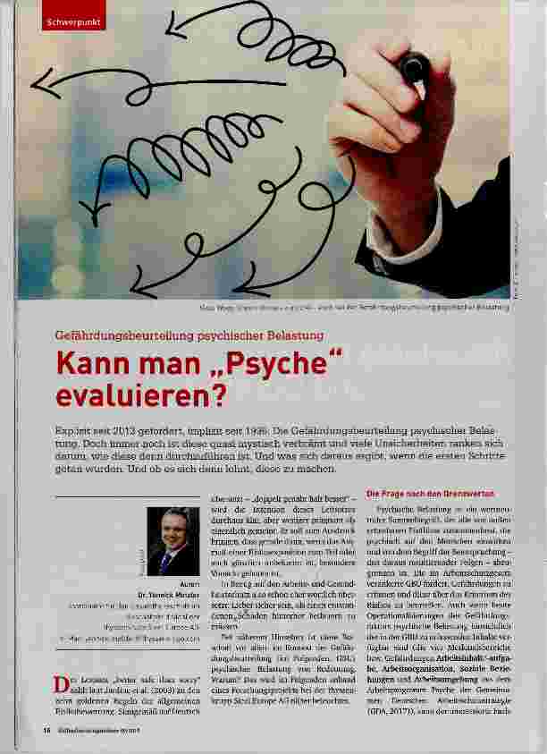 Vorschauseite 1: Kann man „Psyche evaluieren?