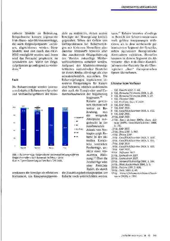 Vorschauseite 5: Rabattverträge - Eine Bestandsaufnahme 2009Ratio selektivvertraglicher Konstellationen im Erstattungssystem der GKV