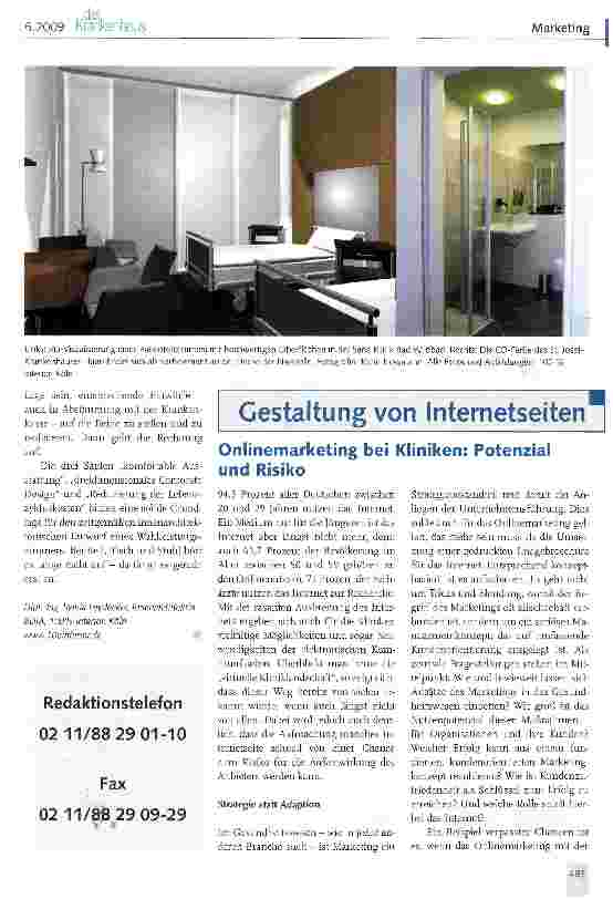 Vorschauseite 4: Innenarchitektur für Wahlleistungspatienten