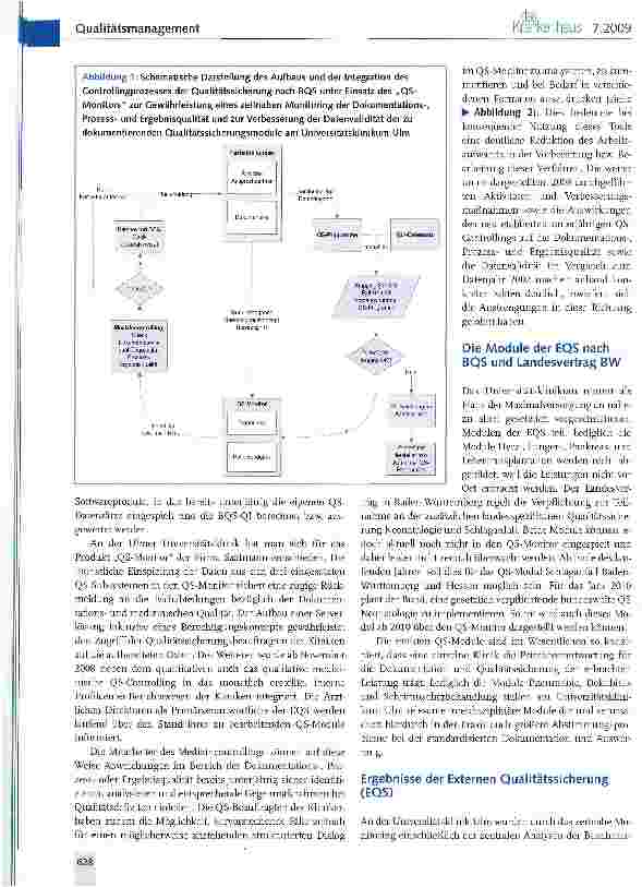 Vorschauseite 2: Verbesserung der Datenvalidität und der Prozessund Ergebnisqualität in der Externen Qualitätssicherung nach BQS