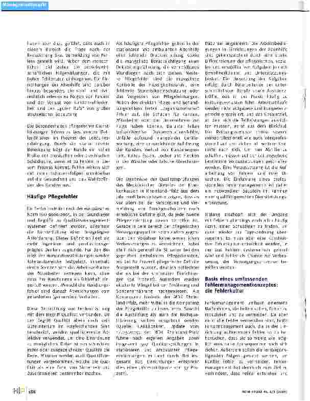 Vorschauseite 2: Zur Notwendigkeit eines Fehlermanagements und einer produktiven Fehlerkultur