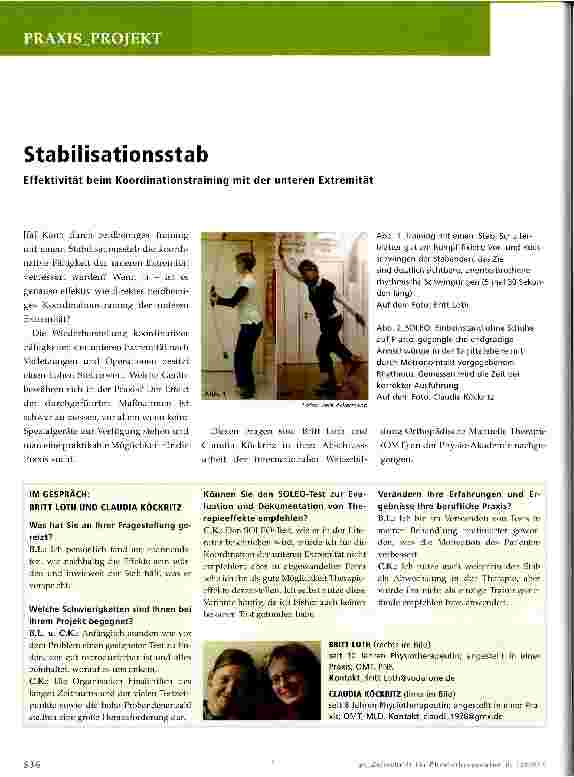 Vorschauseite 1: Stabilisationsstab