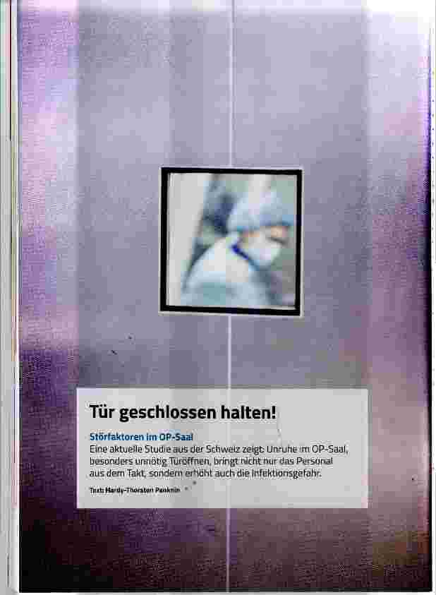 Vorschauseite 1: Tür geschlossen halten!