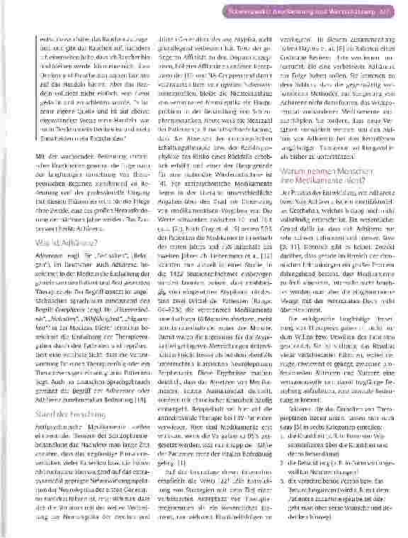 Vorschauseite 2: Professionelle Beziehungsgestaltung in der psychiatrischen Pflege am Beispiel der Adhärenz-Therapie
