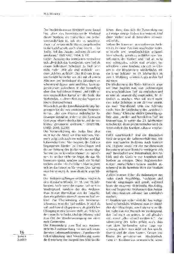 Vorschauseite 2: STERBEN UND TOD ALS GRENZERFAHRUNG EINE KULTURANTHROPOLOGISCHE UND PHÄNOMENOLOGISCHE BETRACHTUNG