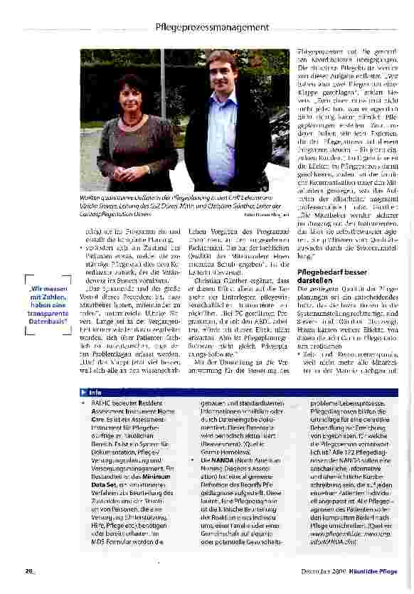 Vorschauseite 3: „Keine Lücken mehr im Pflegeprozess