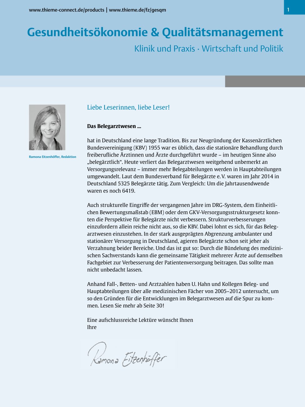 Vorschauseite 1: Liebe Leserinnen, liebe Leser!