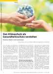 Vorschauseite 1: Den Klimaschutz als Gesundheitsschutz verstehen: Planetary Health in der Ergotherapie.