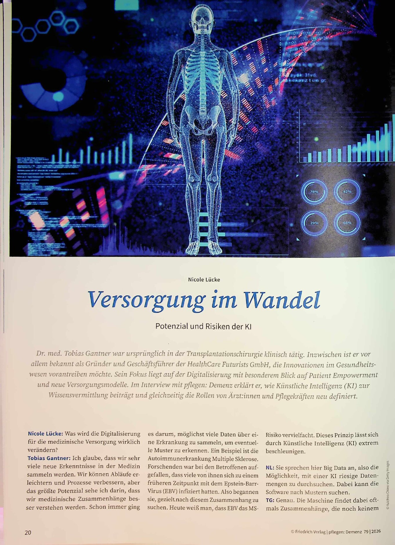 Vorschauseite 1: Versorgung im Wandel. Potenzial und Risiken der Kl