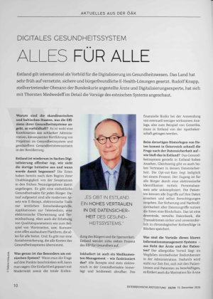 Vorschauseite 1: Digitales Gesundheitssystem Alles für Alle