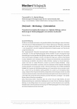 Vorschauseite 1: [Me]nsch - Werkzeug - [I]nteraktion Theoretisch-konzeptionelle Analysen zur «Digitalen Bildung» und zur Bedeutung der Medienpädagogik in der nächsten Gesellschaft